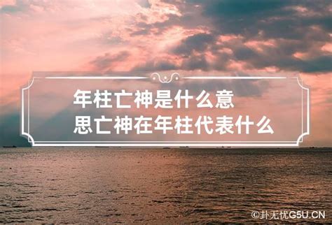 亡神流年|年柱亡神是什么意思 年柱在亡神代表什么